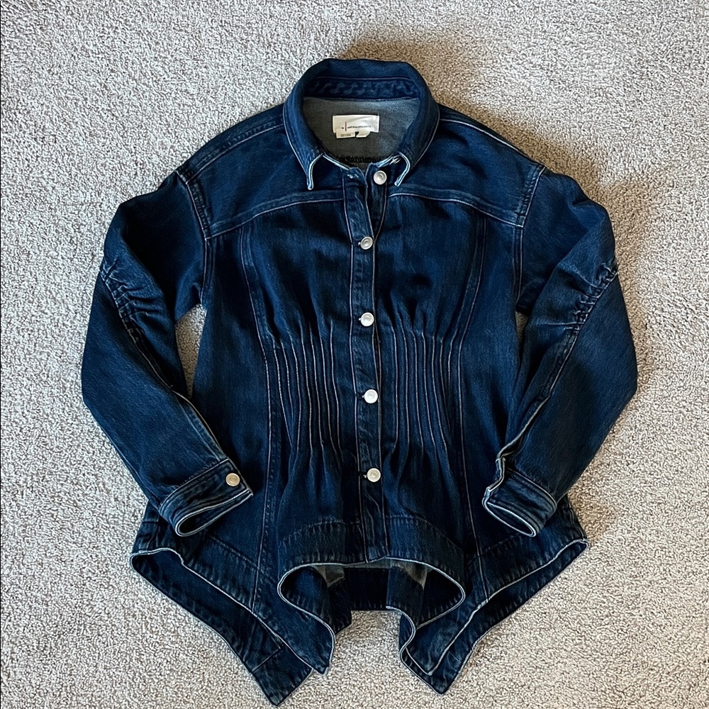 Anthropologie Pintuck Peplum Jacket - Picture 5 of 12